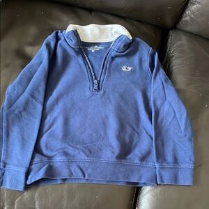Men's Blue Half-Zip Sweater